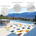 thumbnail image 3 of Spring Butterfly Dragonfly Outdoor Rug for Patio/Deck/Porch, Non-Slip Large Area Rug 3 x 5 Ft, Farmhouse Botanical Floral Indoor Outdoor Rugs Washable Area Rugs, Reversible Camping Rug Carpet Runner, 3 of 8