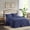 Navy, variant on 3 Piece Split Corner Pleated Quilted Bedspread Cream Queen