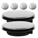 thumbnail image 1 of 6pcs Stainless Steel Sink Hole Cover Faucet Hole Filler Metal Soap Dispenser Cover Kitchen Accessory, 1 of 1
