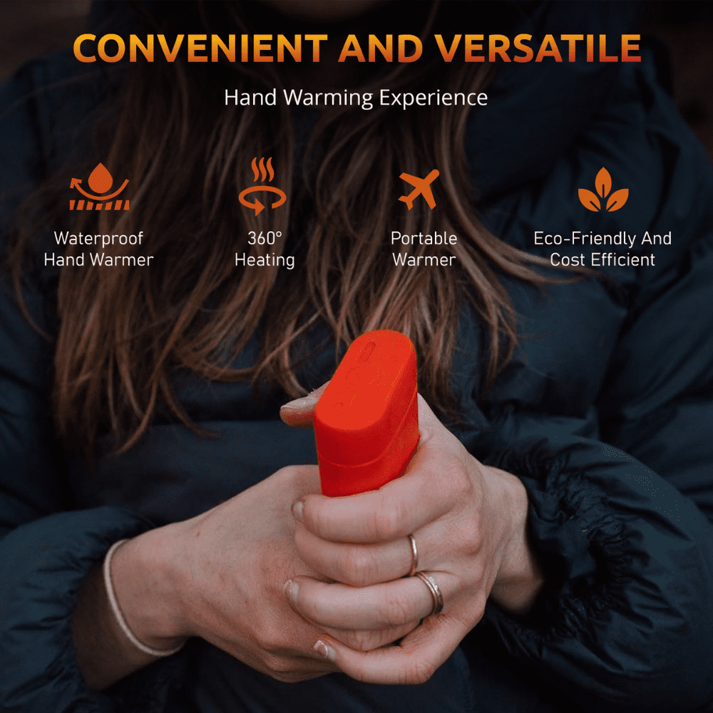 Panther Vision Rechargeable Hand Warmer - POWERPAW IP67 Rated Waterproof Portable Hand Warmers - Reusable Pocket Heaters with 6 Hrs Battery for Hunting, Snow Sports and Cold Weather