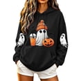 thumbnail image 3 of Cmtiyu Halloween Hoodies for Women, Baggy Ghosts Printing Long Sleeve Drawstring Pullover Sweatshirts, Casual Party Hoodies With Pocket, S-2XL, 3 of 7