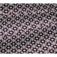 thumbnail image 5 of oneOone Viscose Jersey Maroon Fabric Floral Block Sewing Craft Projects Fabric Prints By Yard 60 Inch Wide, 5 of 5