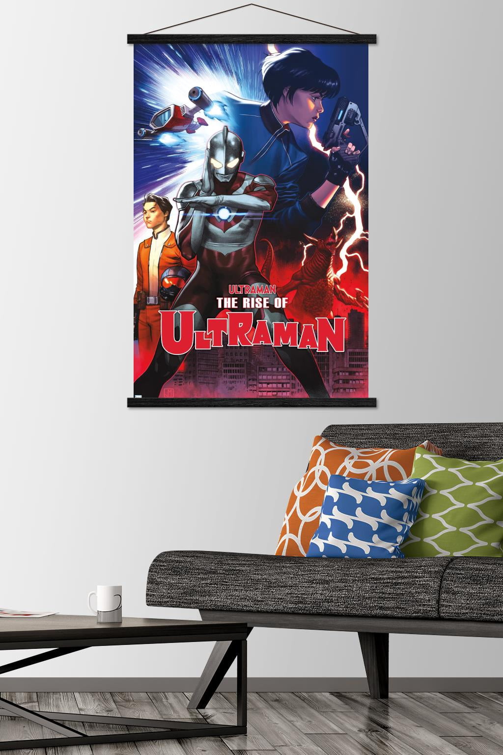 The Rise of Ultraman - Cover #2 by Jorge Molina Wall Poster with Magnetic Frame, 22.375" x 34"