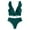 Green-01, variant on Womens High Waisted Bikini Sets Ruffle Tummy Control Swimsuits Full Coverage Cheeky Two Piece Bathing Suit