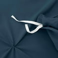 thumbnail image 5 of Nestl 3 Piece Pinch Pleated Pintuck Duvet Cover Set with Shams, Soft Microfiber,Button Closure Bedding Set, King - Navy, 5 of 9
