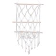 thumbnail image 1 of Soporte decorativo para tapiz con borlas para colgar en la pared, tapiz tejido de cuerda de algodón, revistero, 1 of 6