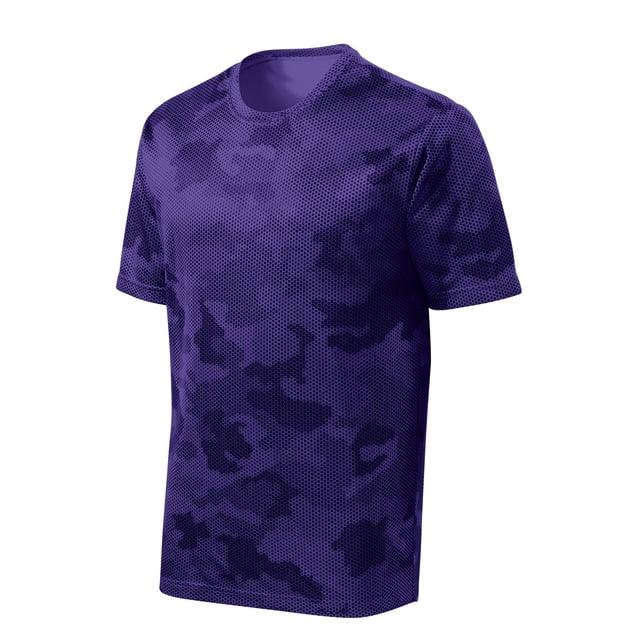 Gravity Threads CamoHex Short-Sleeve T-Shirt - Purple - Small