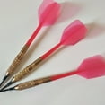 thumbnail image 3 of Luxshiny Set of 10 Red Plastic Dart Flights with Anti-Fall Shafts, Reinforced Design for Darts, 3 of 8