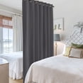 thumbnail image 4 of Cortinas separadoras de ambientes RYB HOME, opacas, color gris, 250 x 210 cm, 1 panel, 4 of 9