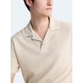 thumbnail image 4 of Free Assembly Men's Textured Polo Camp Shirt, Sizes S-3XL, 4 of 6