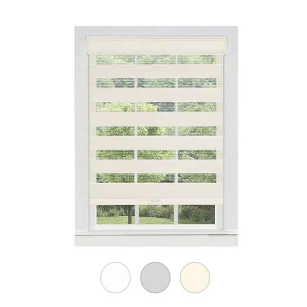 PowerSellerUSA Cordless Zebra Blinds Roller Shade, Celestial Sheer