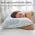 thumbnail image 5 of Blue Aqua Grey Coastal Small Pillow Covers,Summer Beach Coral Shell Starfish Breathable Throw Pillow Cases with Invisible Zipper,Decorative Pillowcase Pillows Protectors for Sofa Bed Chair 12"x20", 5 of 9
