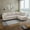 Light Grey-Right Chaise, variant on Modern Sectional Sofa Couch 3 Seat L-Shaped Sofa with Right Chaise for Small Apartments, Living Room, Light Grey