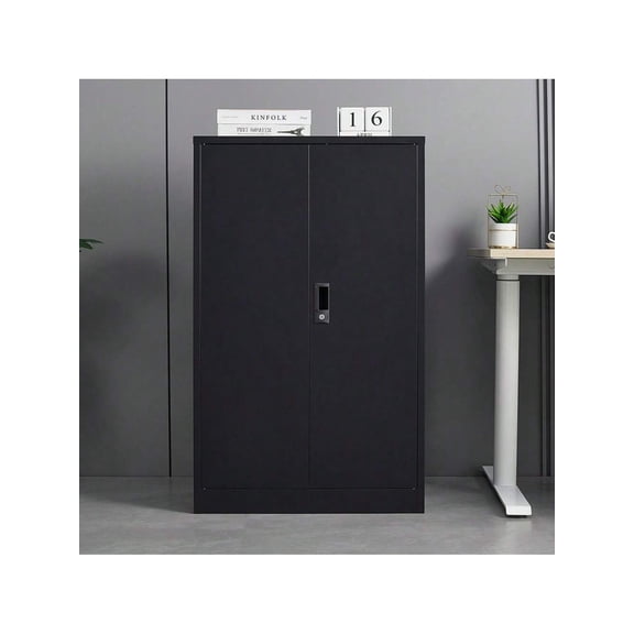 Metal Storage Cabinet With Doors And Adjustable Shelf Lockable Filing Storage Cabinet Steel Locking Tool Cabinets For Home Office Garage Shop School
