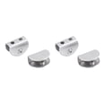 thumbnail image 3 of Moyic Office Hotel Glass Clamp Shelf Holder Bracket Furniture Panel Screw Aluminum Alloy Bedroom Door Mounted Hardware Type1 NO1, 3 of 6