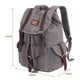 thumbnail image 2 of Mochila de lona vintage Kaukko Mochila de senderismo para viajes al aire libre Mochilas escolares KAUKKO K1016-Grey, 2 of 5