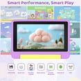 thumbnail image 2 of 7-inch Kids Learning Tablet Bundle - 8GB RAM + 64GB ROM (Expandable to 128GB) | Parental Control, Pre-Installed Kids Software, Dual Camera | Includes Headphones, Stylus & Bag - Purple, 2 of 7
