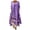 Purple, variant on Awdenio Dress Women Casual Floral Print Dress Long Sleeve Irregular Loose Long Dress