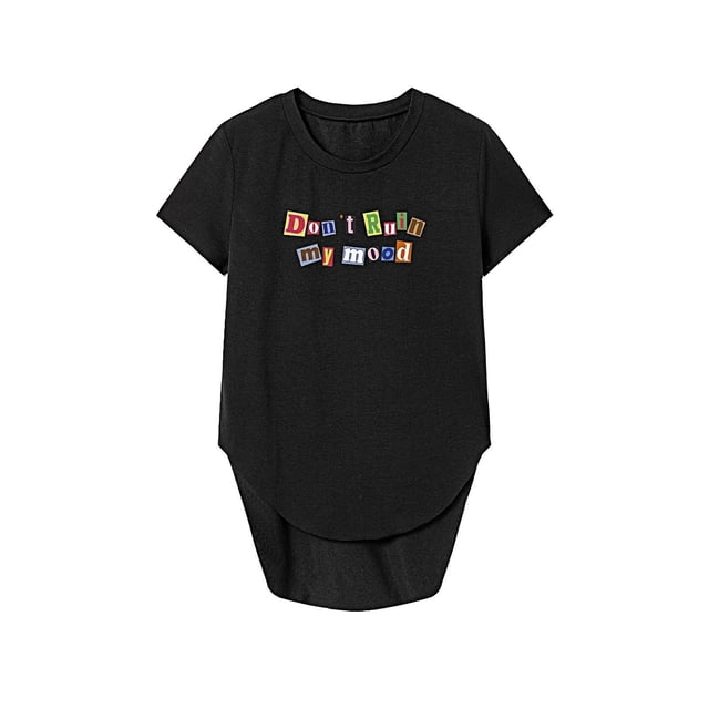 Camiseta para Mujer Verano Mujer Trajes Clásicos Moda Camiseta Básica para Trabajo en la Playa SG
