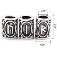 thumbnail image 4 of 24PCS Perle de Barbe en Alliage Vintage Perles Rune Polyvalentes Faisant Perle, 4 of 10