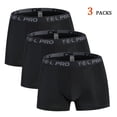 thumbnail image 3 of TFixol Paquete de 3 calzoncillos tipo bóxer transpirables para hombre, ropa interior deportiva, compresión, 3 of 8