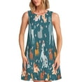 thumbnail image 1 of Lukts Robe Sans Manches pour Femmes, Robe d'Été à Col Rond avec Poches, Adaptée à la Vie Quotidienne, Plage, Fête, 1 of 7