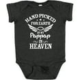 thumbnail image 3 of Inktastic Handpicked for Earth by My Pappap in Heaven with Angel Wings Boys or Girls Baby Bodysuit, 3 of 5