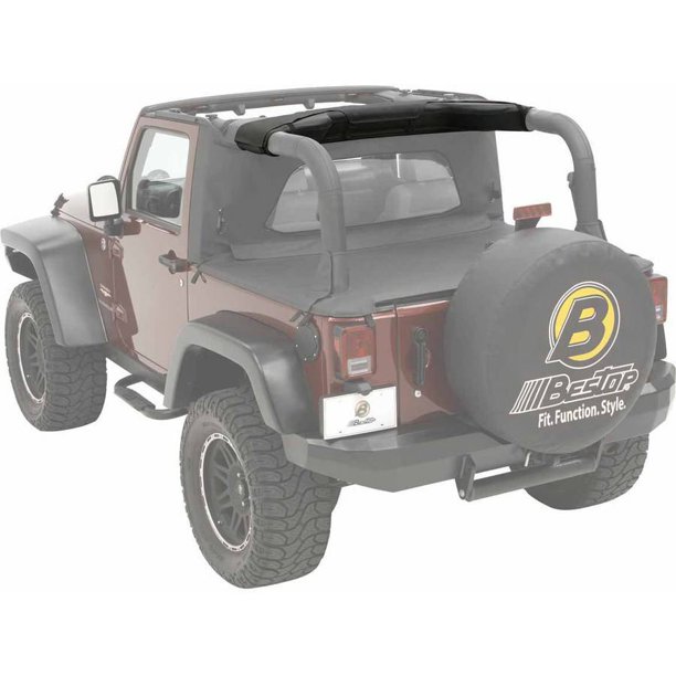 Bestop 8004035 Jeep Wrangler Soundbar Cap, Black Diamond
