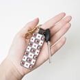 thumbnail image 4 of Wukai Gnomes and Hearts Print Leather Car Keychain, Universal Key Fob Keychain, Leather Key Chain Holder for Men and Women,360 Degree Rotatable, 4 of 5