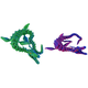 thumbnail image 1 of Escritorio Con Adorno Dragón Cristal Juguete Marino Impreso en 3D Azul Y Verde, 1 of 6