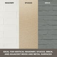 thumbnail image 4 of KILZ Self-Priming Masonry, Stucco and Brick Paint, Interior/Exterior, Flat, Tan, 1 Gallon, 4 of 8