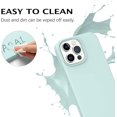 thumbnail image 5 of Compatible with iPhone 13 Pro Case, Liquid Silicone Soft Gel Rubber iPhone 13 Pro Phone Case Slim Fit Cover with Microfiber Lining Protective Phone Cases for iPhone 13 Pro 6.1 inch, Mint Green, 5 of 15
