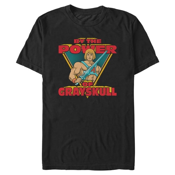 Mens Masters of the Universe By the Power of Grayskull T Shirt