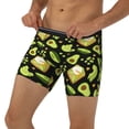 thumbnail image 3 of Salouo Avocado Toast Pattern Men's Boxer Briefs, Soft & Breathable Underwear Elastic Waistband Briefs for Men,1-Pack, 3 of 7