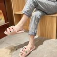 thumbnail image 6 of Utoimkio Christmas Fuzzy Slippers for Women Men's and Women's Couple Shoes Flat Plush Non-slip Home Shoes Linen Comfortable Platform Slippers, 6 of 8