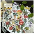thumbnail image 1 of Zhuge (60 PCS), Tropical Plants Style Note Stickers Easy Self-Adhesive Flowers Roses Garden Wildflowers Butterflies for Scrapbook, Notebook, Journal, Card Making, Letters … (#7), 1 of 5