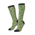 thumbnail image 2 of Fotbe Vintage Sugar Skull print Women's Men's Novelty Crew Socks Cotton Socks Knee High Socks for Walking,Running,Nurses,Pregnancy, 2 of 8