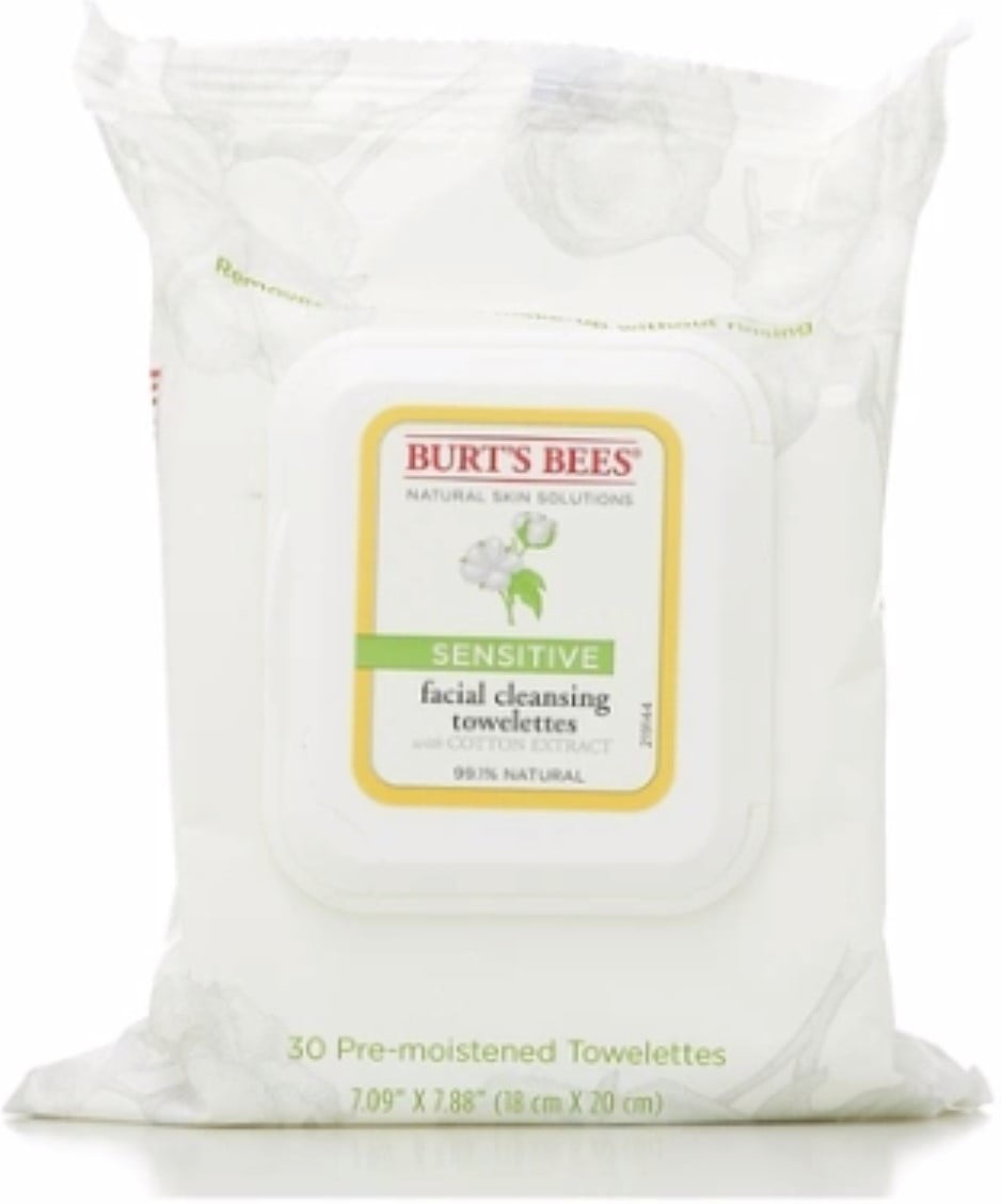 Burt's Bees Sensitive Facial Cleansing Towelettes with Cotton Extract