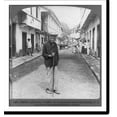 thumbnail image 2 of Historic Framed Print, Leisurely traffic on a business street in Cavite, P.I., 17-7/8" x 21-7/8", 2 of 9