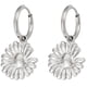 thumbnail image 1 of Daisy earrings made of titanium steel with leverback closure Delicate floral details for women, 1 of 2