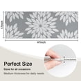 thumbnail image 5 of Gray and White Floral Pattern Kitchen Rug Mat,Kitchen Runner Rugs Non Skid Washable,Decorative Kitchen Floor Mats for Kitchen,Sink,Laundry,17"X47", 5 of 5
