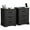 Black-2PCS, variant on NEGYLIM 2-Piece Nightstand, Farmhouse End Table with Charging Station, 3 Drawers Storage for Bedroom