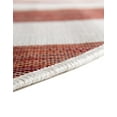 thumbnail image 6 of Jill Zarin Outdoor Collection Area Rug (5' 3" x 8' Oval Red/Blue), 6 of 7