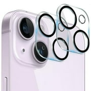 Camera Lens Protector for iPhone 15 & iPhone 15 Plus 2022,Premium HD Clear Tempered Glass Lens Cover Film[Case Friendly][Scratch-Resistant][Easy Installation][Night Circle] Pack of 2