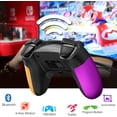 thumbnail image 2 of Controlador inalámbrico compatible con Nintendo Switch, Switch Lite - Gamepad con modo de programación de botones - Función Turbo y Vibración - Precisión y control mejorados (azul y rojo) oso de fresa  Electrónica, 2 of 6