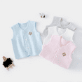 thumbnail image 4 of XBASW Toddler Baby Cotton Vests Warm Sleeveless Jacket Infant Soft Autumn Winter Cardigan Waistcoat Outwear for Boys Girls 6M-5T, 4 of 8