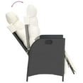 thumbnail image 3 of vidaXL 5 Piece Garden Dining Set with Cushions Black Poly Rattan, 3 of 5