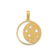 thumbnail image 3 of 14K Gold Polished Moon And Stars Charm, 3 of 4