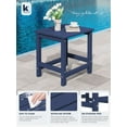 thumbnail image 4 of KINGYES Outdoor Side Table, Small Outdoor Table for Patio, Adirondack Side Tables for Outside or Indoor, Weather Resistant Easy Maintenance, 4 of 8