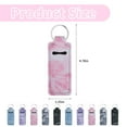 thumbnail image 3 of HUIANER 10pcs Chapstick Holder Keychain Portable Lip Gloss Bag Present Travel Accessory for Girls Women Gift, Marble Pattern, 3 of 10